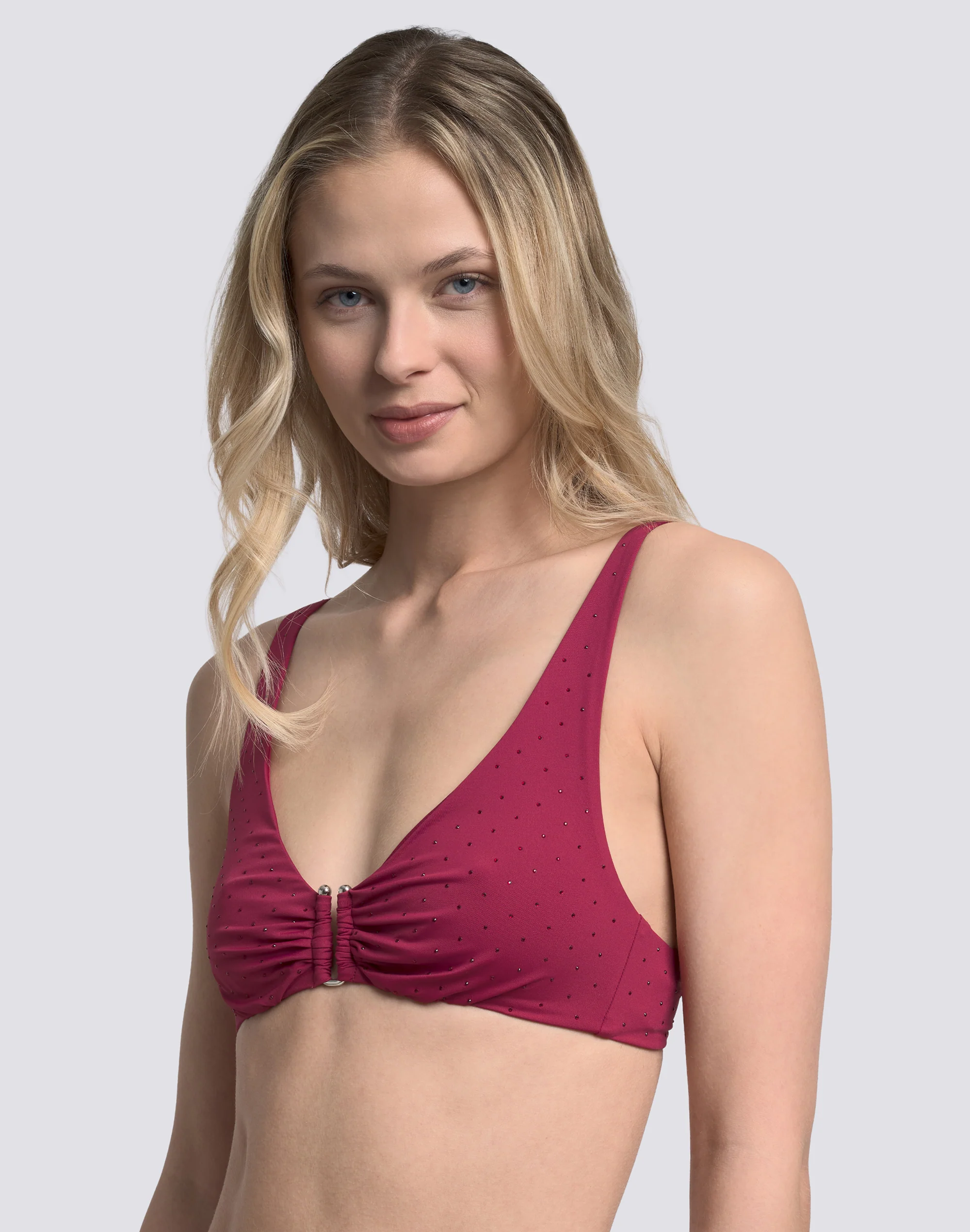 BIKINI TOP BRALETTE CON STRASS - Image 3