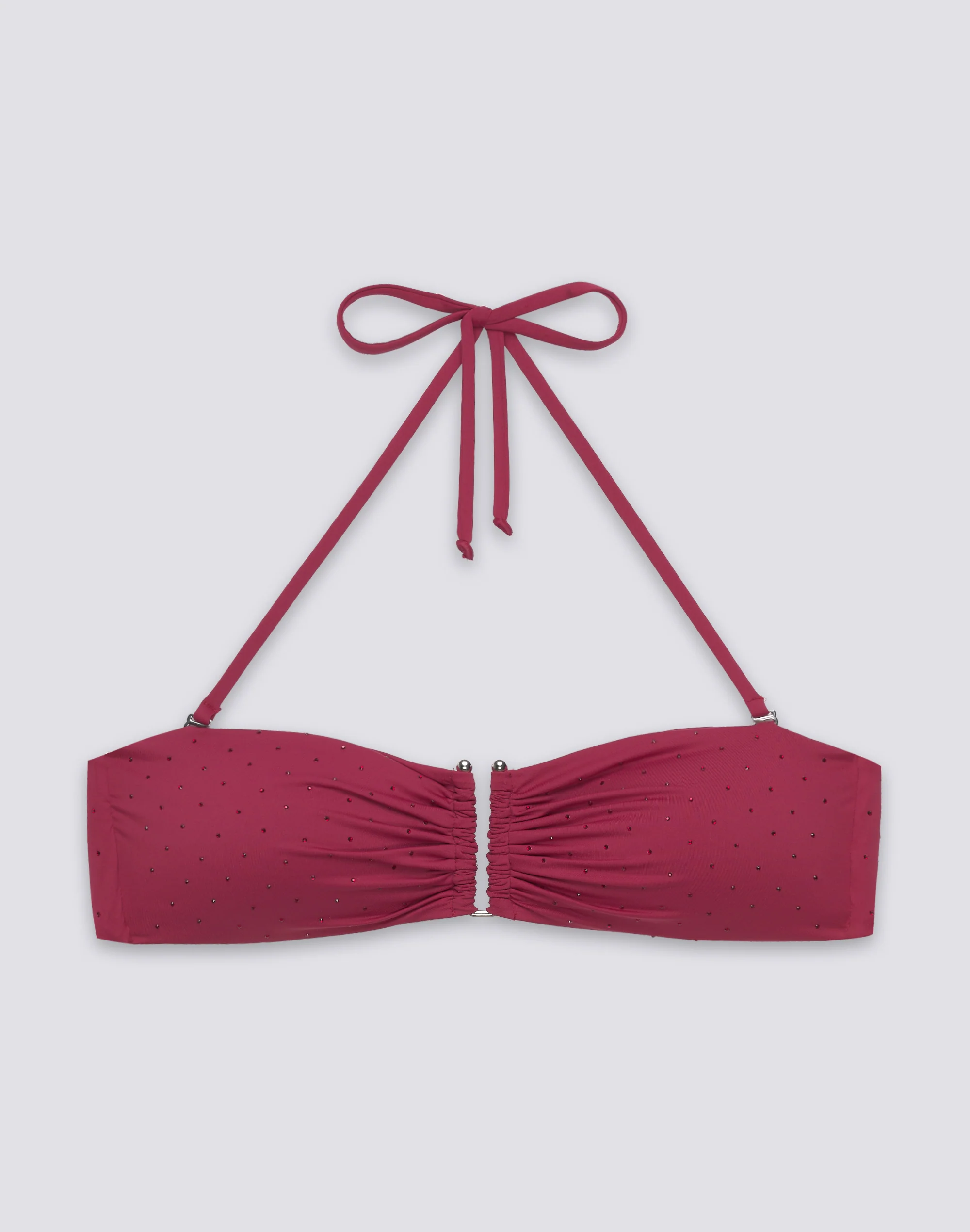 TOP BIKINI A FASCIA CON STRASS