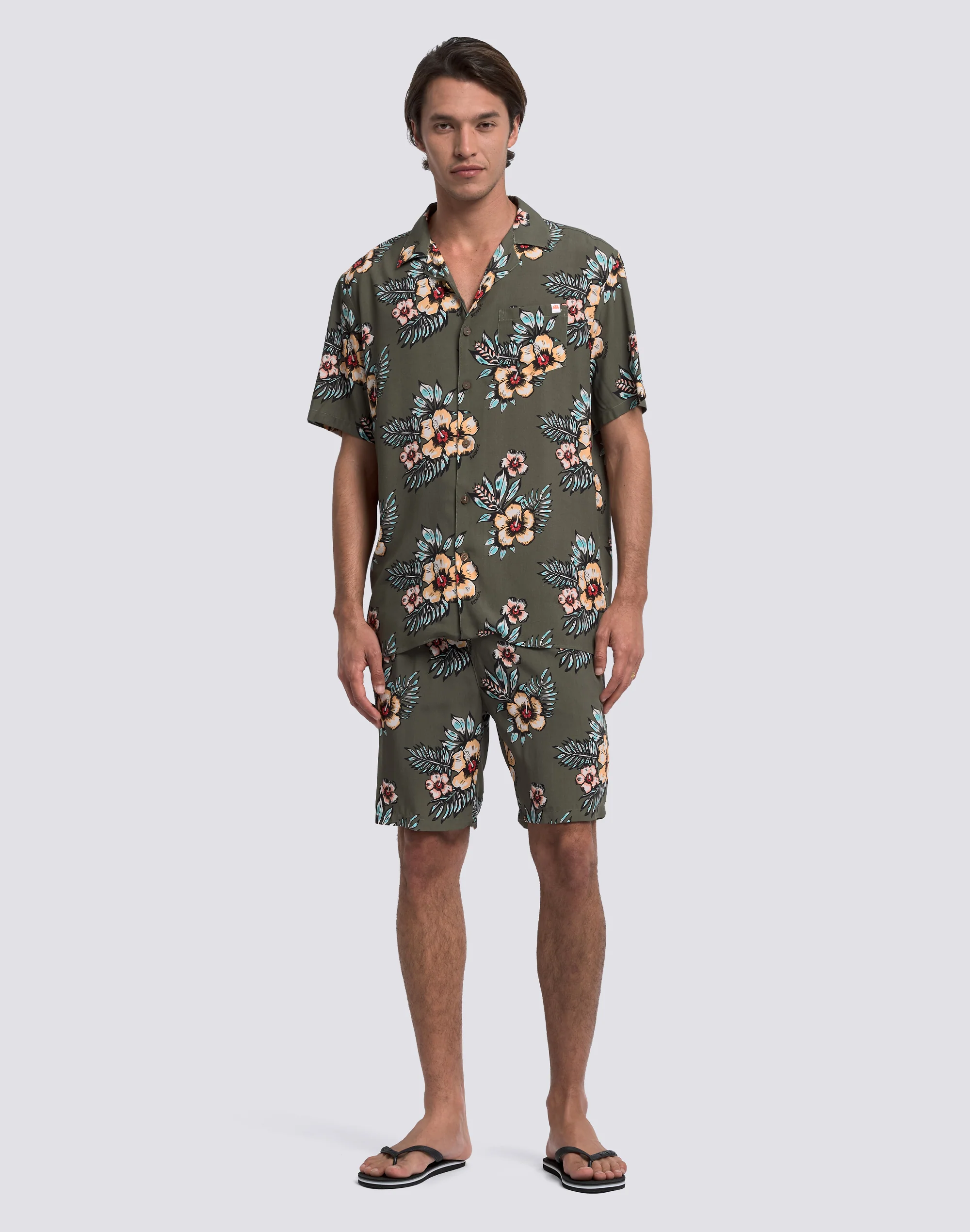 WALKSHORT UOMO STAMPATO IN VISCOSA POPELINE - Image 3