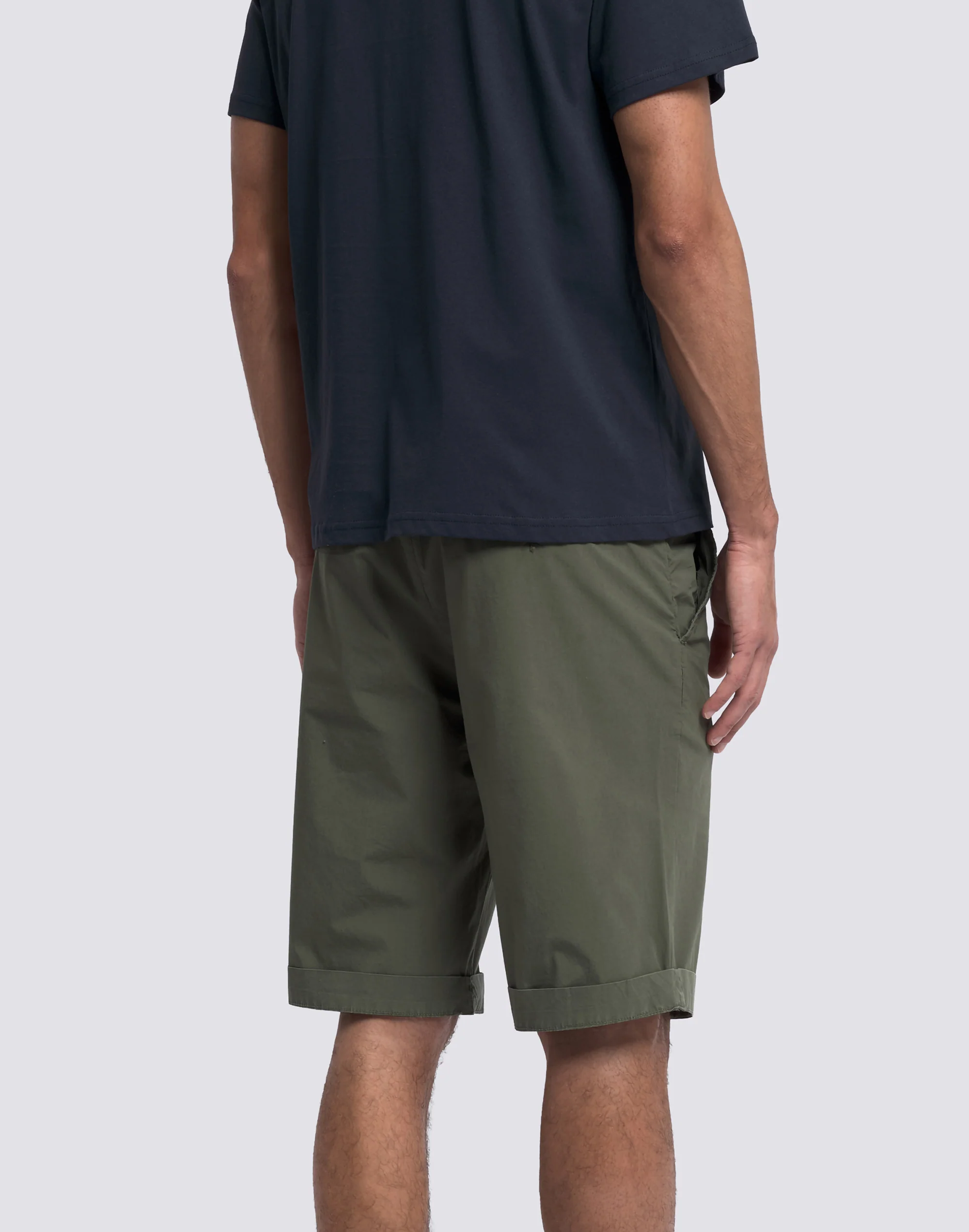WALKSHORT UOMO TINTO CAPO IN POPELINE STRETCH - Image 5
