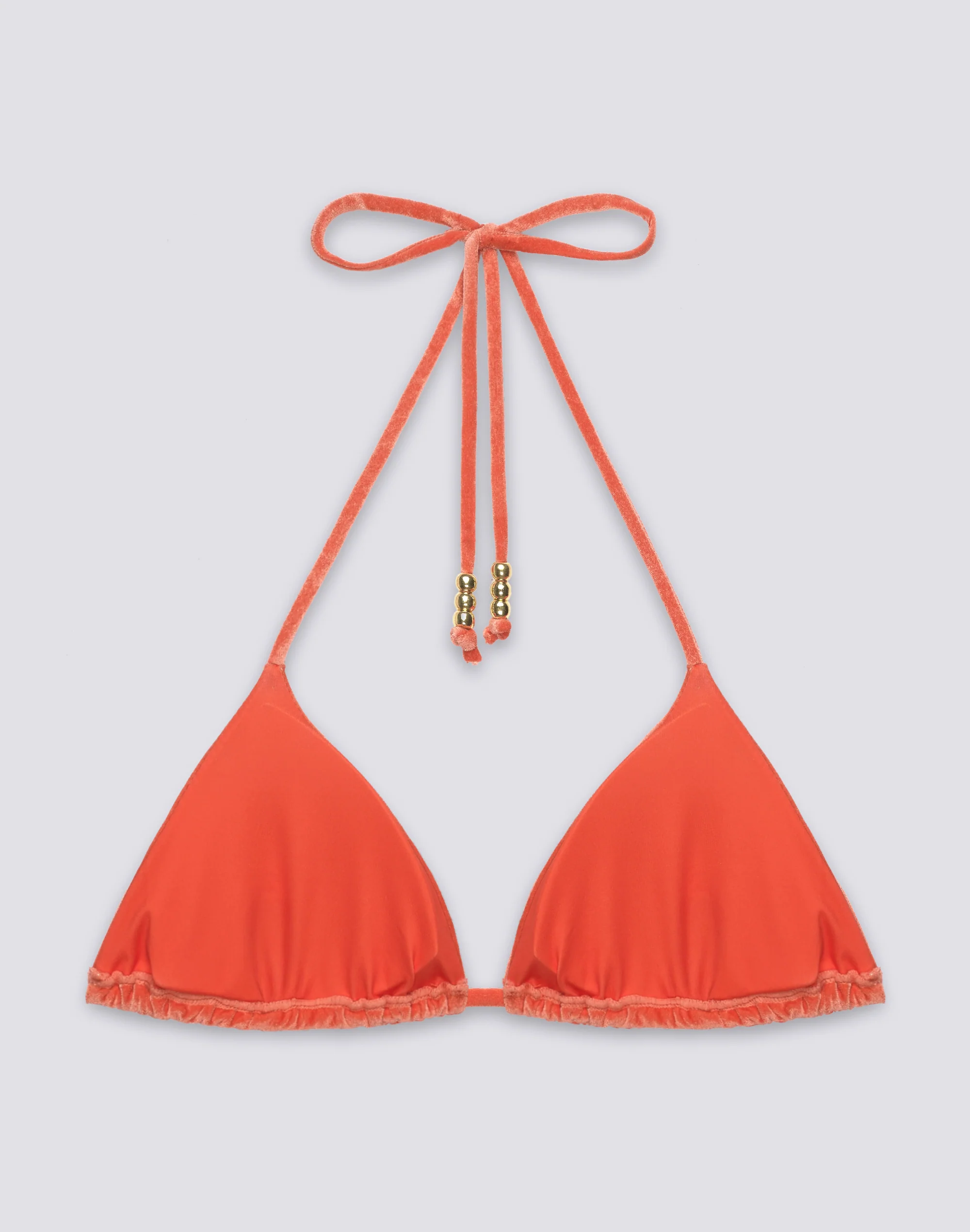 JENNIFER - BIKINI TOP A TRIANGOLO REGOLABILE IN VELLUTO - Image 2