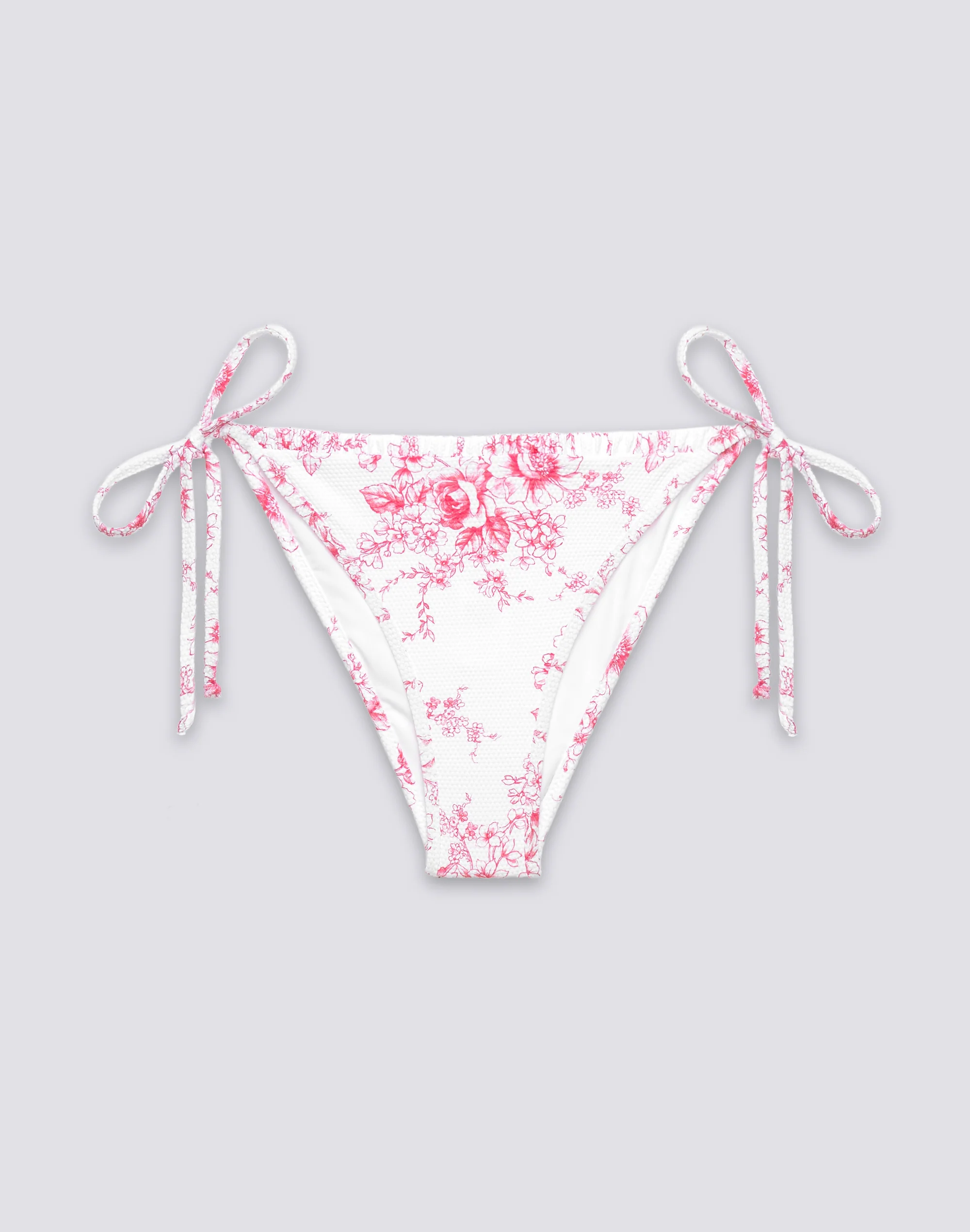 ANITA - BIKINI SLIP CON FIANCHI REGOLABILI STAMPA ROSE DE JOIE