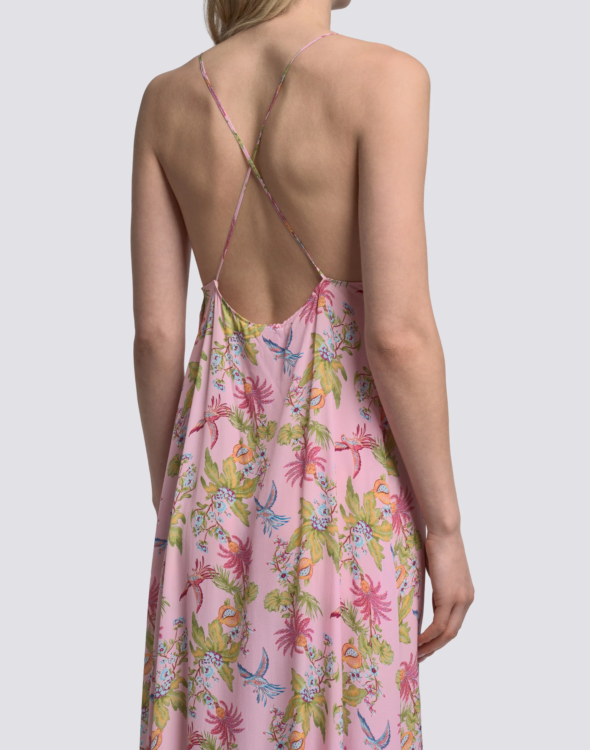 ABITO DONNA SENZA MANICHE LUNGO STAMPA SWEET PARROT - Image 4