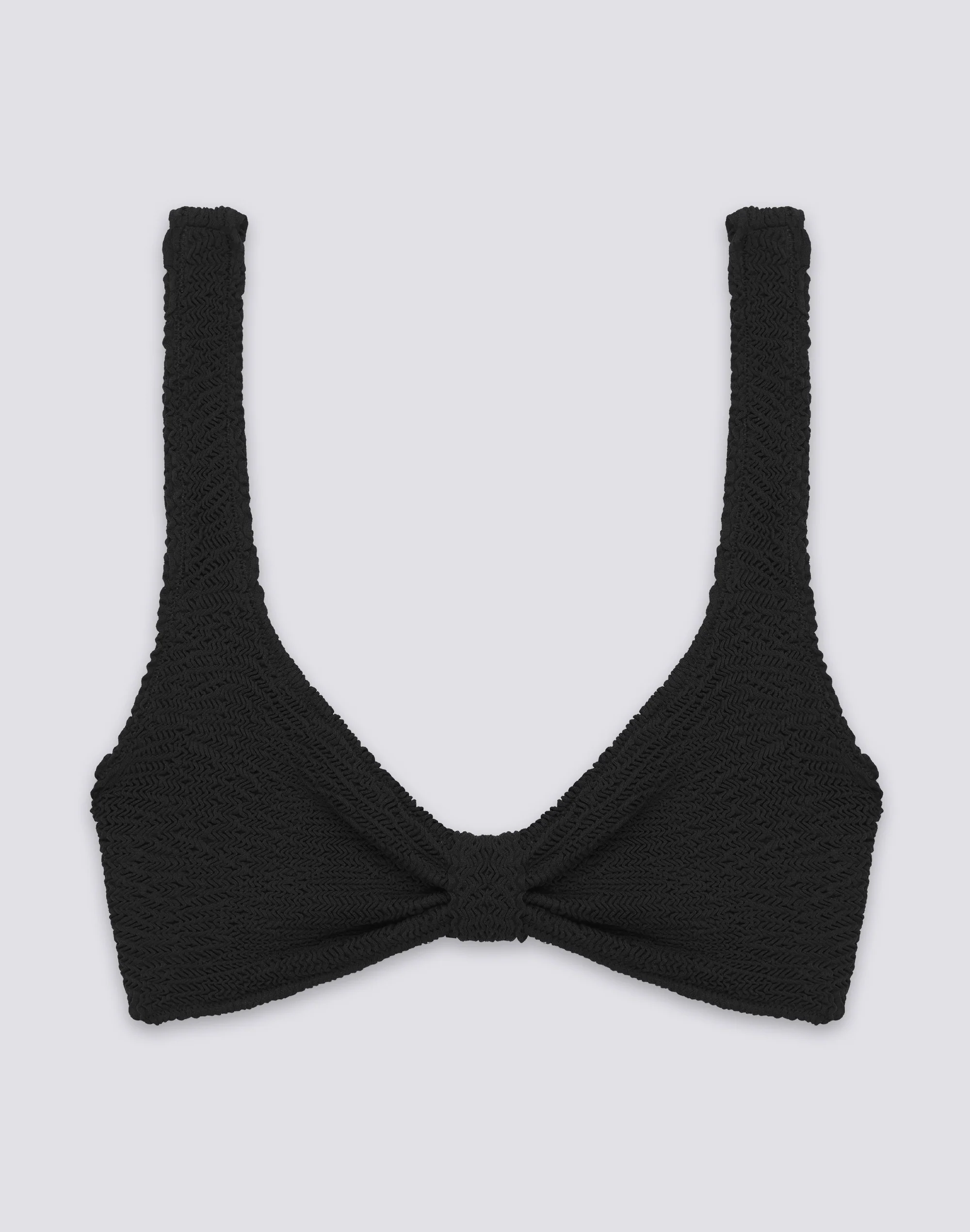 TOP BRALETTE IN TESSUTO GOFFRATO