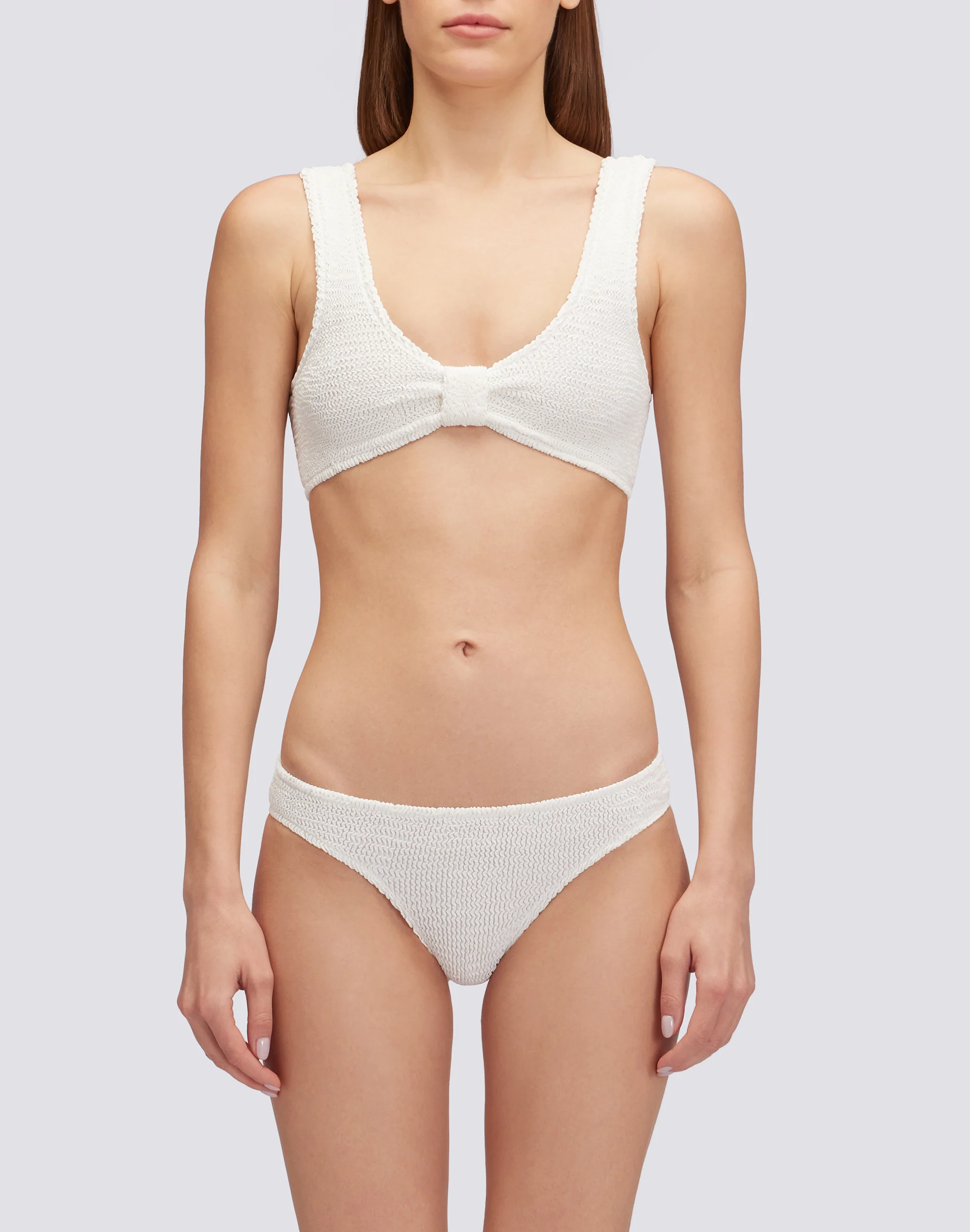 TOP BRALETTE IN TESSUTO GOFFRATO