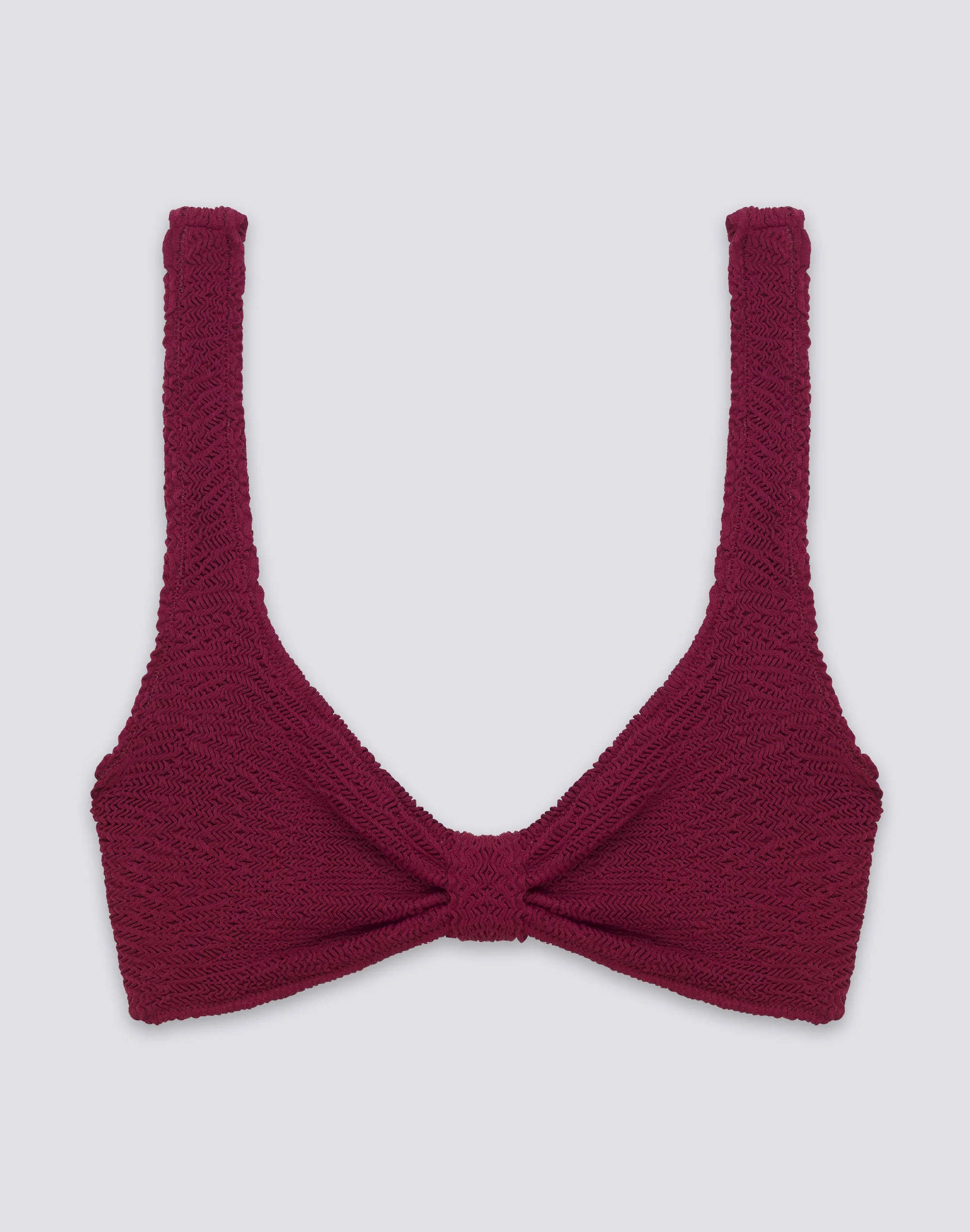 TOP BRALETTE IN TESSUTO GOFFRATO