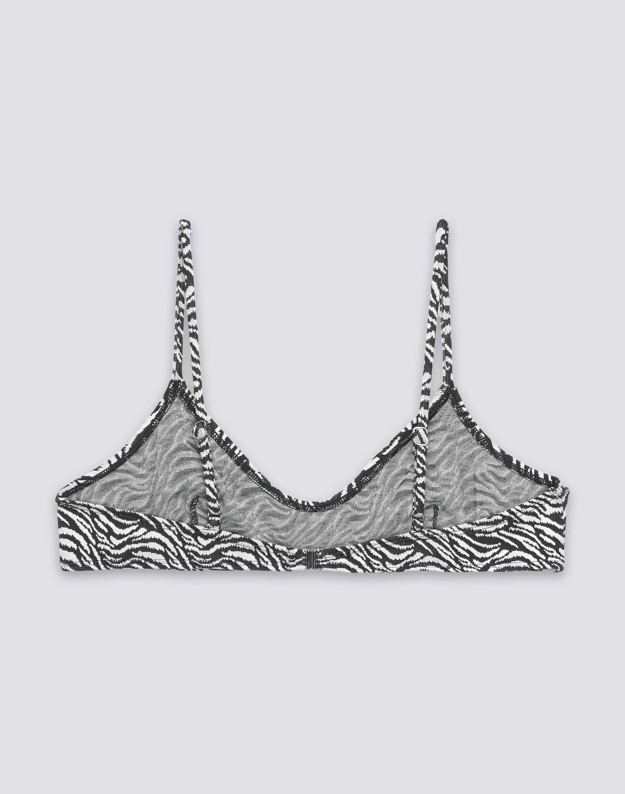 ELODIE - BIKINI TOP BRALETTE CON FANTASIA ZEBRATA - Image 2