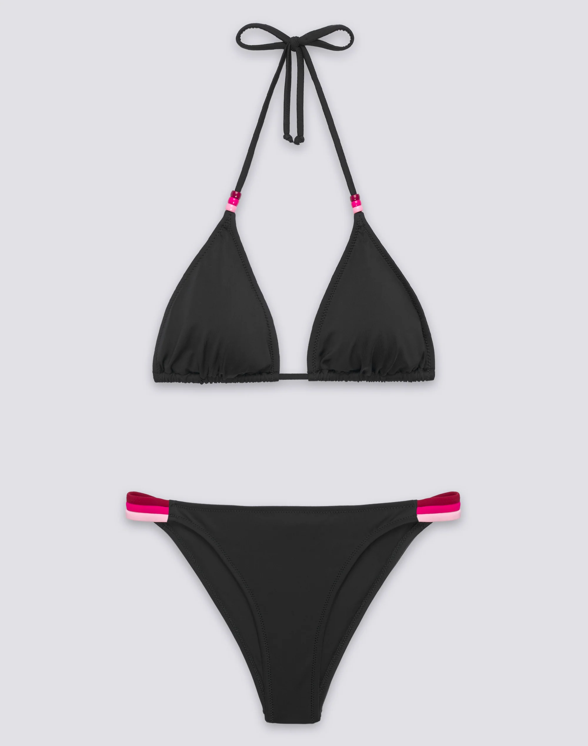 JENNIFER TOP A TRIANGOLO E SLIP FISSO ARCOBALENO