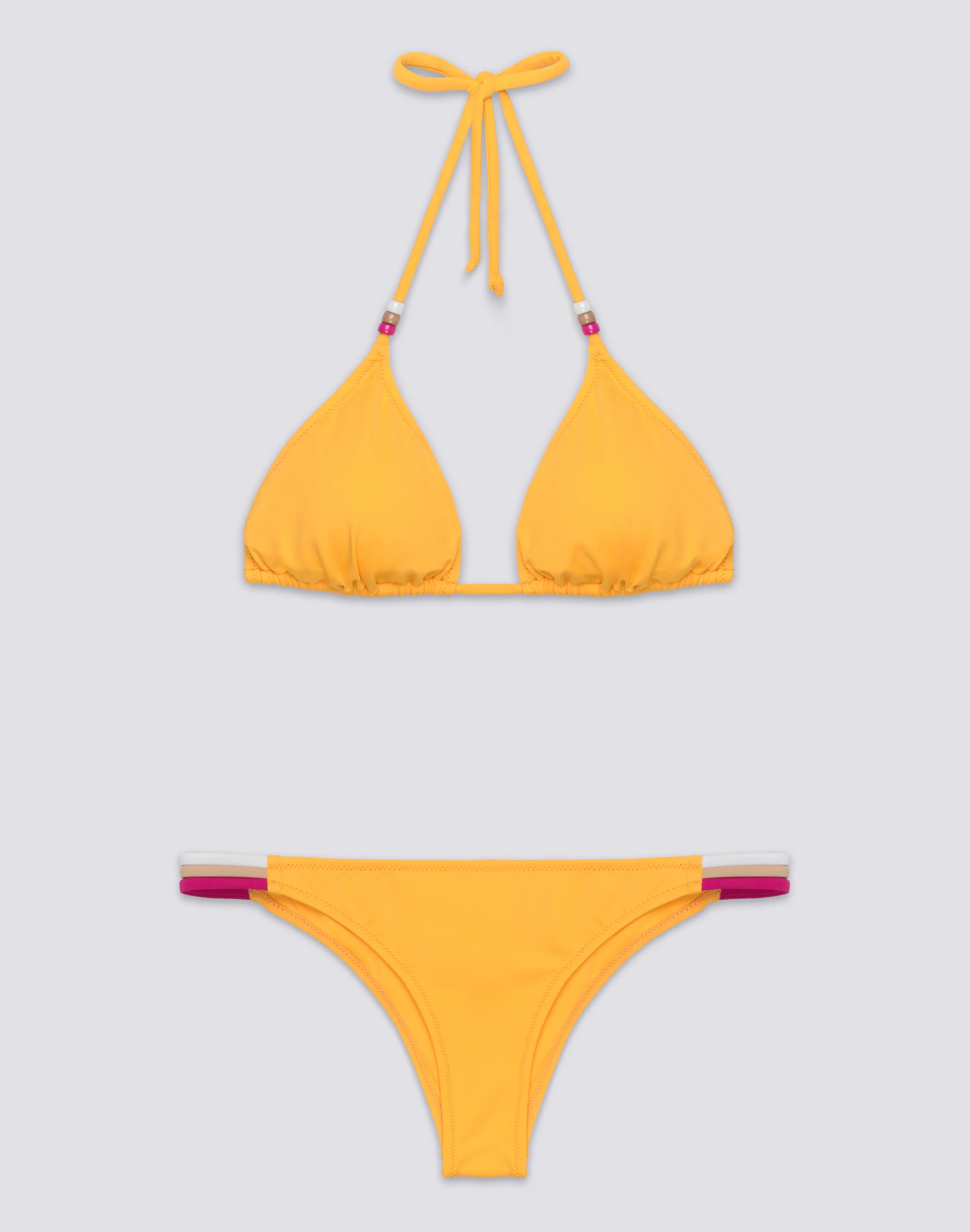 JENNIFER TOP A TRIANGOLO E SLIP FISSO ARCOBALENO