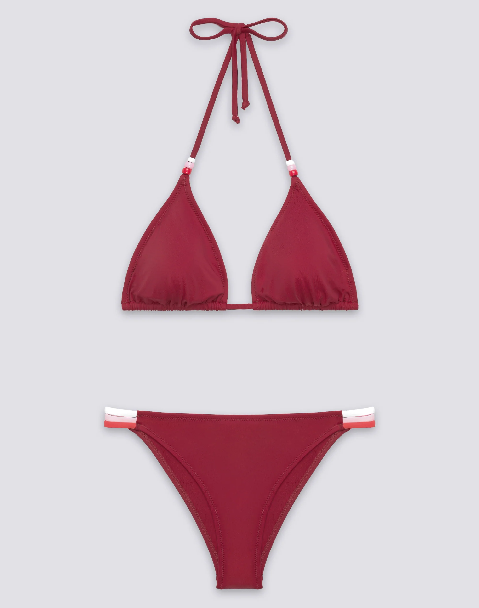 JENNIFER TOP A TRIANGOLO E SLIP FISSO ARCOBALENO